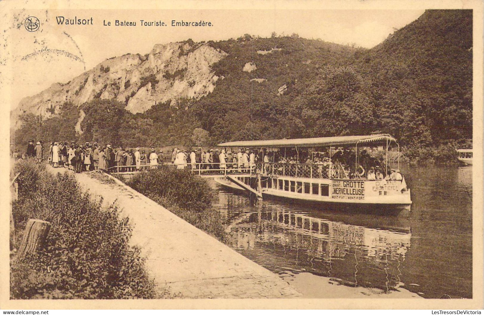 BELGIQUE - Waulsort - Le Bateau Touriste - Embarcadère - Carte Postale Ancienne - Hastière