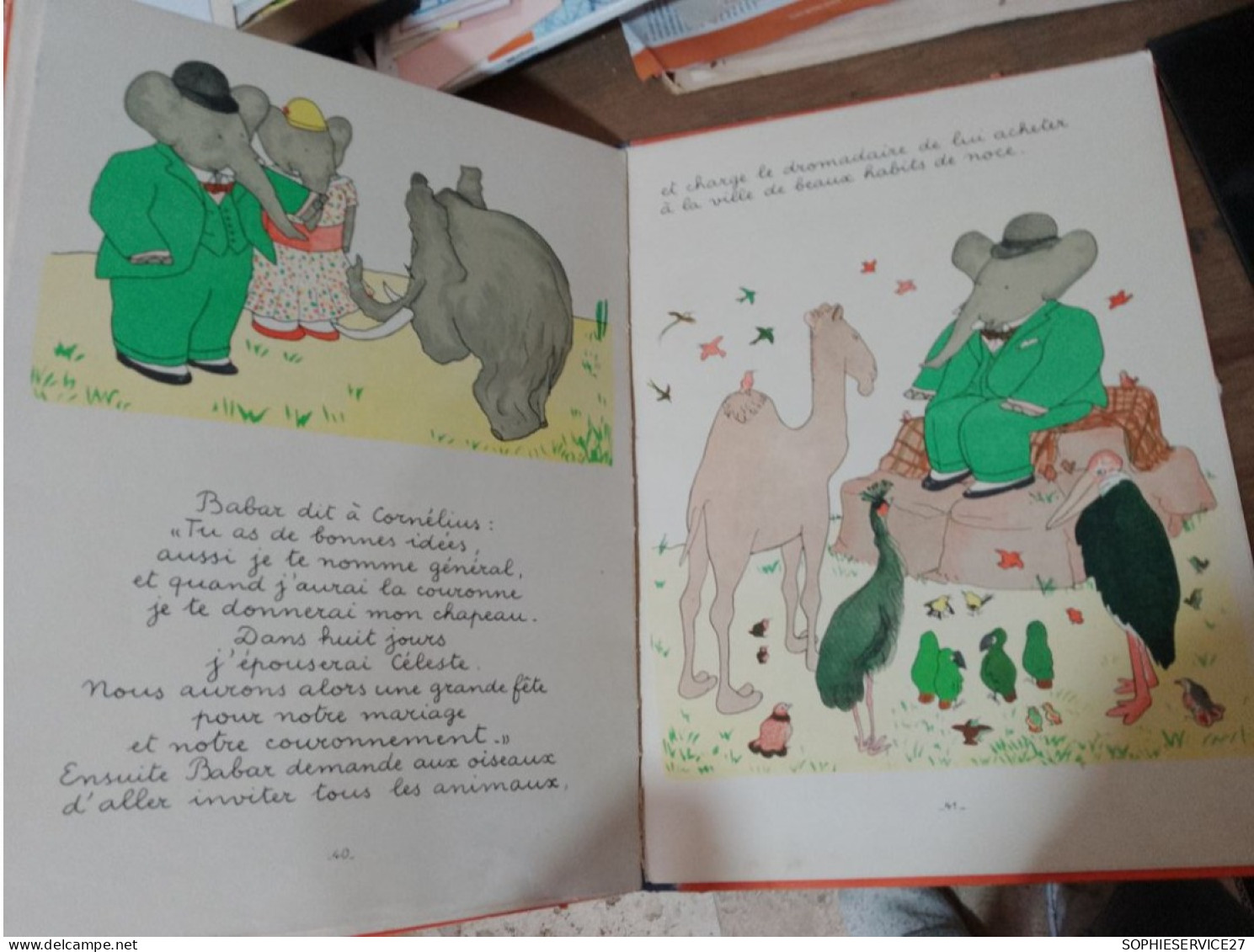 128 //  HISTOIRE DE BABAR LE PETIT ELEPHANT  / JEAN DE BRUNHOFF /  1939 - Hachette