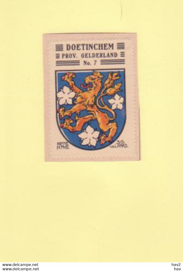 Doetinchem Gemeentewapen Ca. 1925 RYW 1352 - Doetinchem