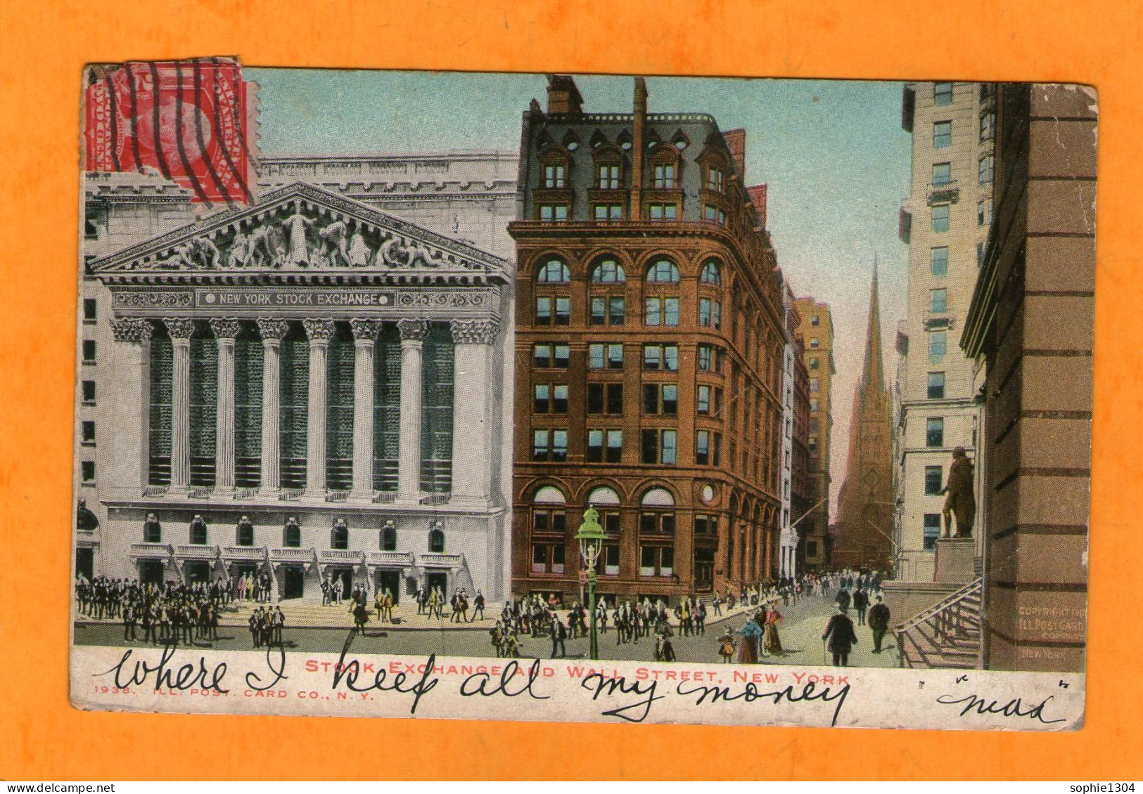 STOCK EXCHANGE AND WALL STREET - NEW-YORK -1905 - - Wall Street