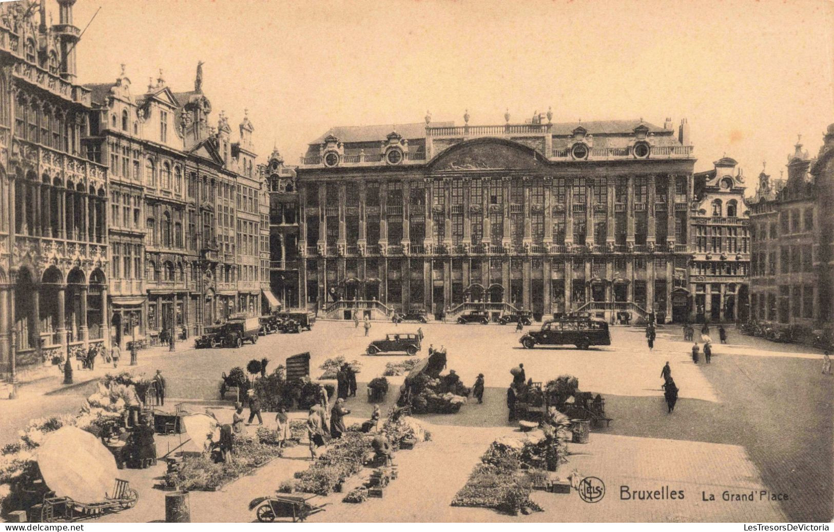 BELGIQUE - Bruxelles - La Grand'Place - Animé - Carte Postale Ancienne - Squares