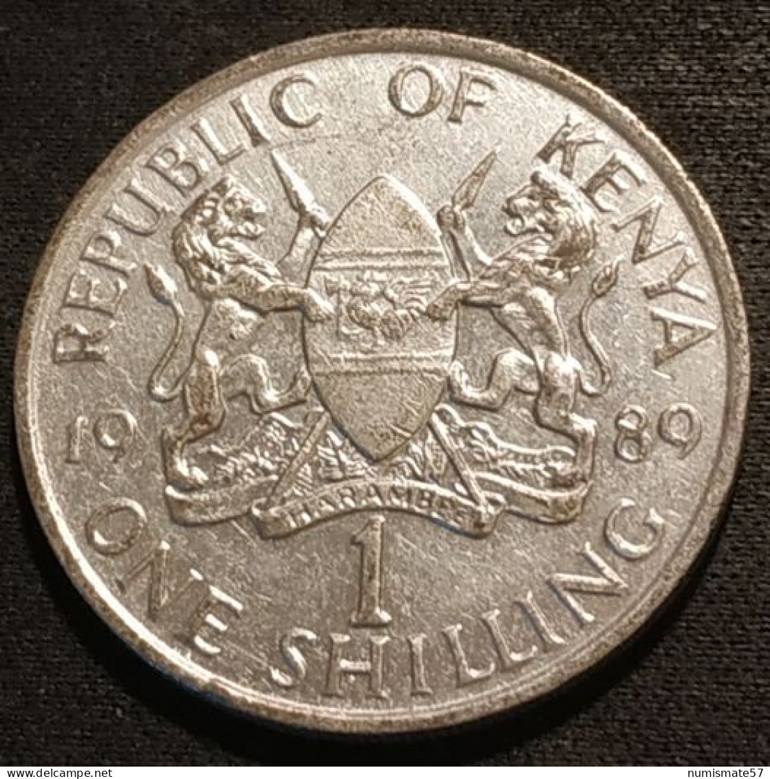 KENYA - 1 SHILLING 1989 - Arap Moi - Non Magnétique - KM 20 - Kenya