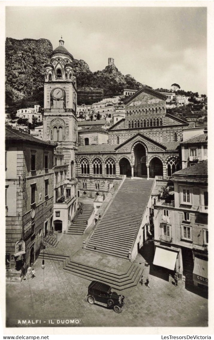 ITALIE - Salerne - Amalfi - Il Duomo - Voiture - Carte Postale Ancienne - Salerno