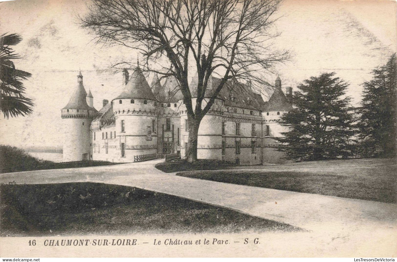 FRANCE - Chaumont Sur Loire - Le Château Et Le Parc - SG -  Carte Postale Ancienne - Blois