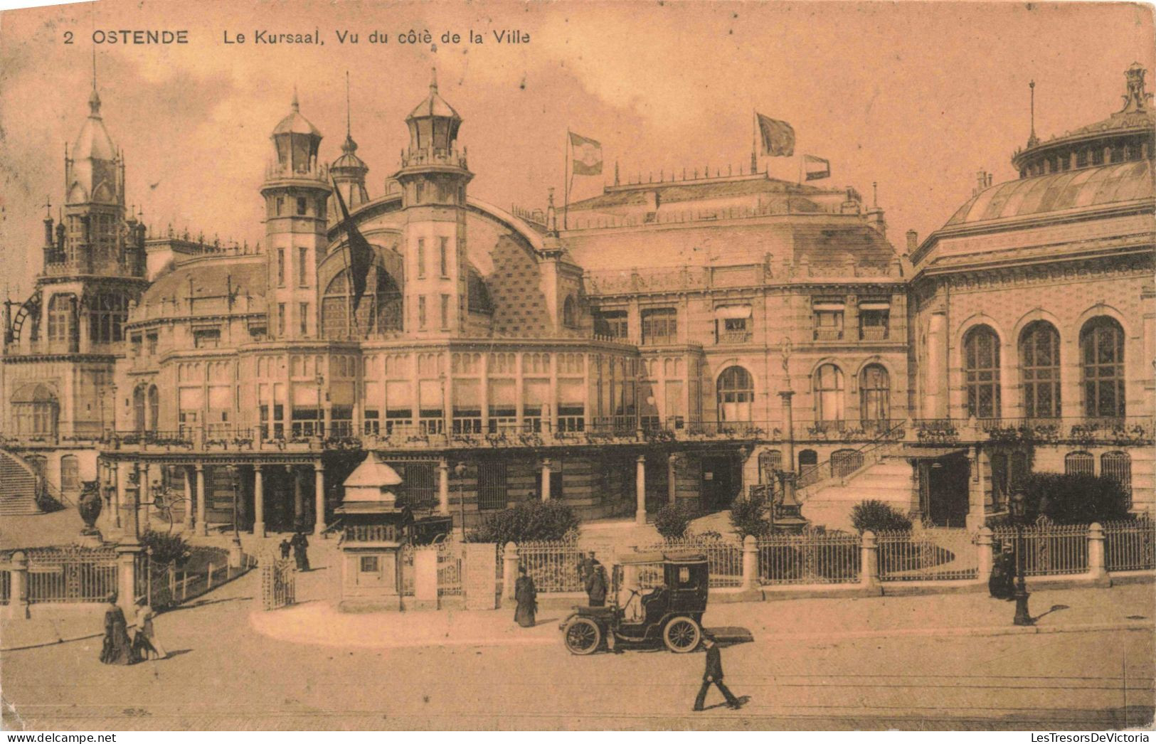 BELGIQUE - Ostende - Le Kursaal - Vu Du Côté De La Ville - Animé -  Carte Postale Ancienne - Oostende