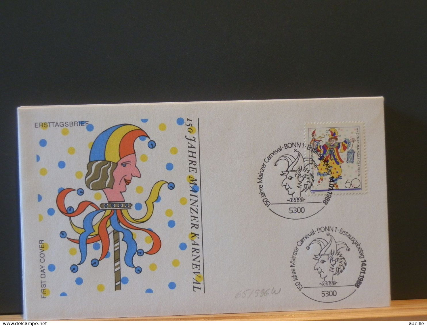 65/596W    FDC  ALLEMAGNE - Carnaval