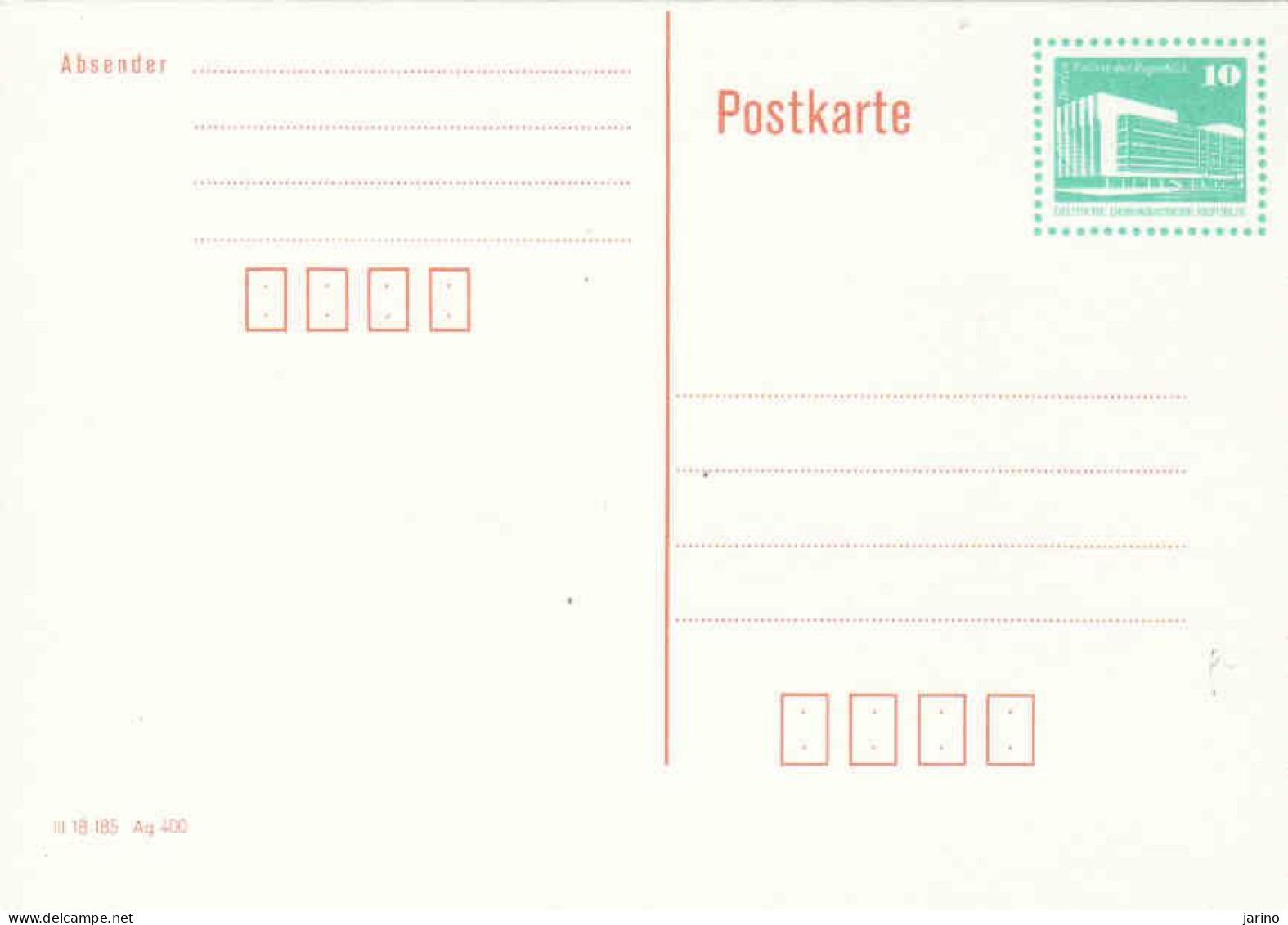 DDR, Postcarte, Mint, Berlin Palast Der Republik - Postkarten - Ungebraucht