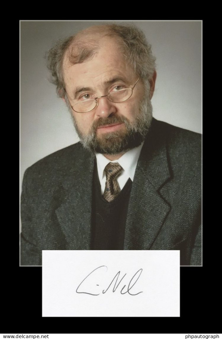 Erwin Neher - German Biophysicist - Signed Card + Photo - Nobel Prize - Inventeurs & Scientifiques