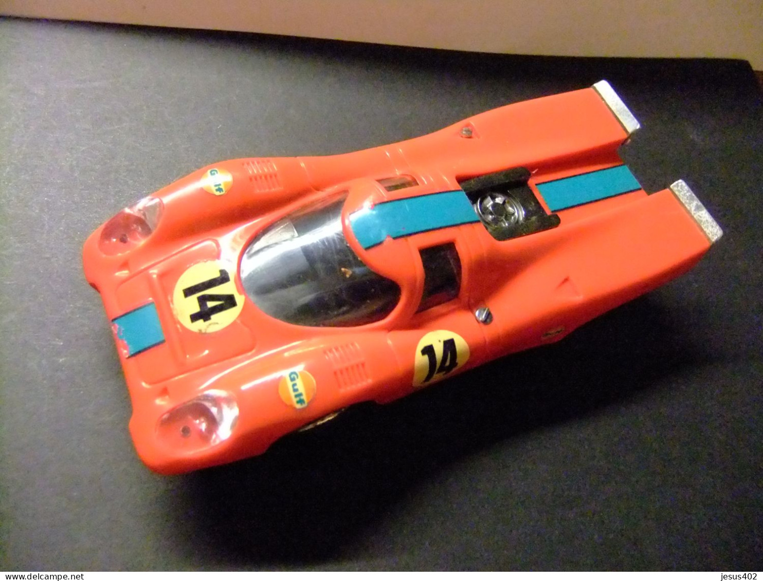 COCHE SCALEXTRIC EXIN PORSCHE 917 ROJO 14 REF.C46 FABRICADO EN ESPAÑA 1972 - Circuitos Automóviles