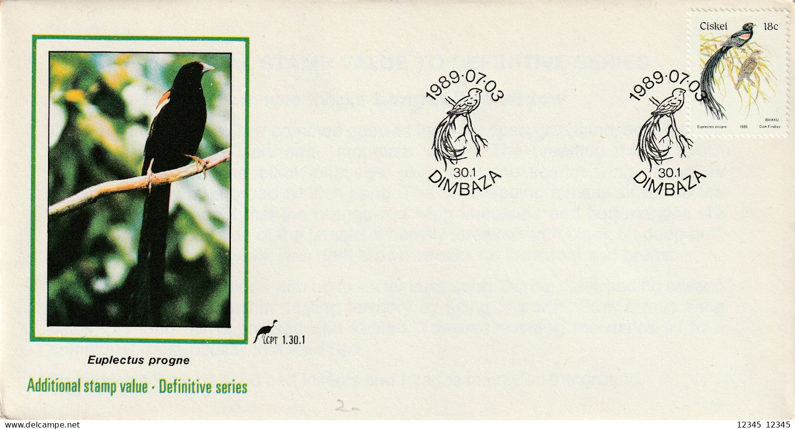 Ciskei 1989, Birds - Ciskei