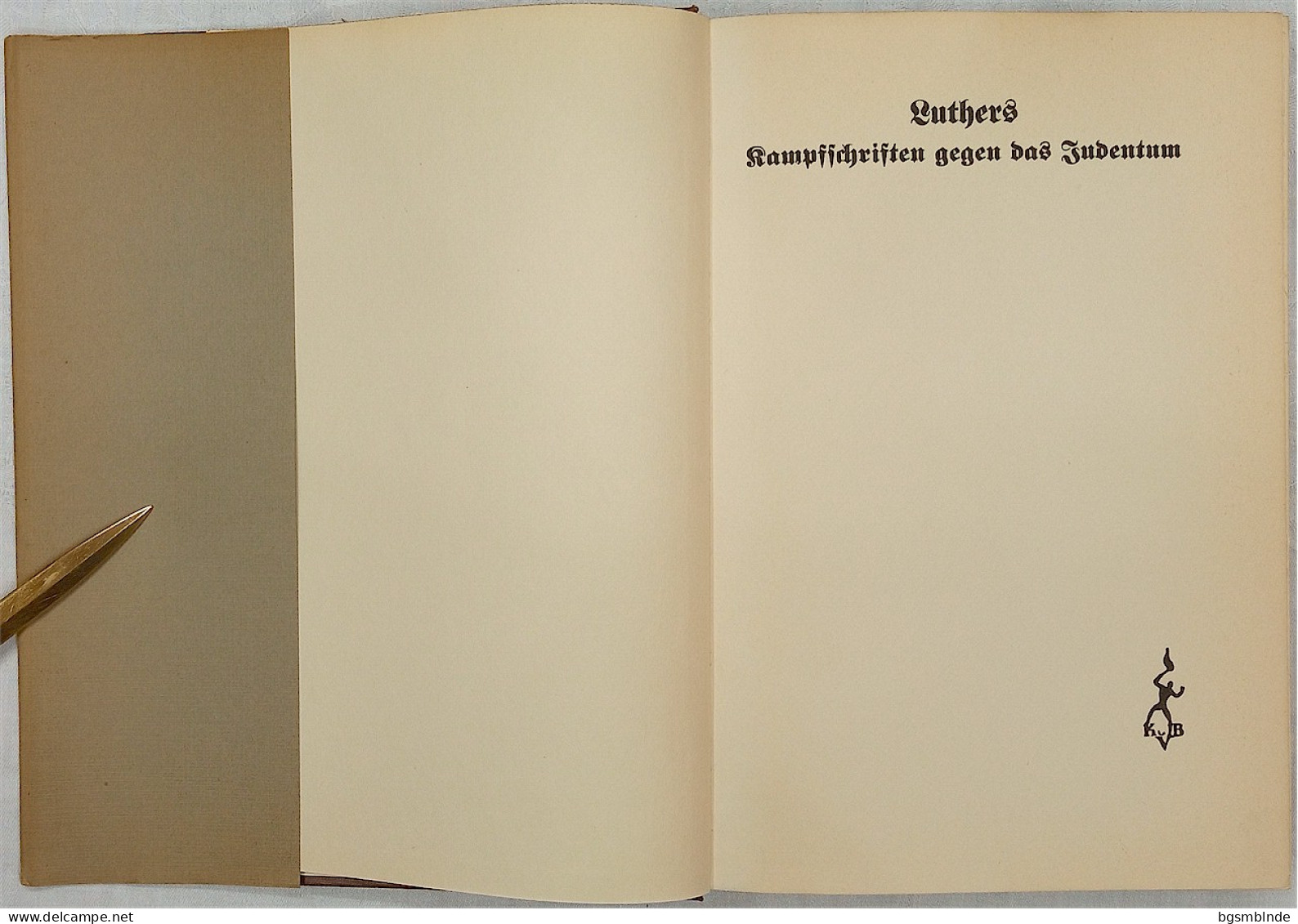 1936 - Walther Linden - Luthers Kampfschriften Gegen Das Judentum / 234 S. - 16x22,5x3,9cm - Politik & Zeitgeschichte