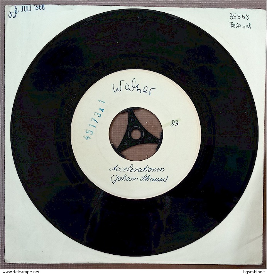 Withe Label Vinyl 175 - Acclerationen - Johann Strauss - Speciale Formaten