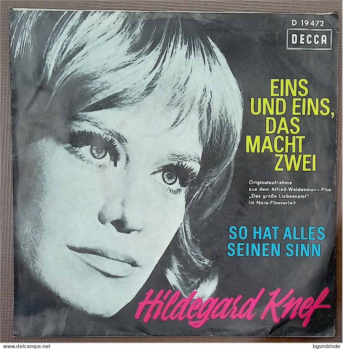 Vinyl 175 - Eins Und Eins Das Macht Zwei / So Hat Alles Seinen Sinn - Hildegard Knef - Altri - Musica Tedesca