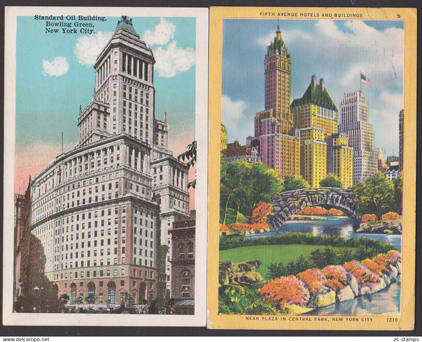 Standard Oil Building Bowling Green Fith Avenue Hotels And Building New York, Card Color - Bars, Hotels & Restaurants