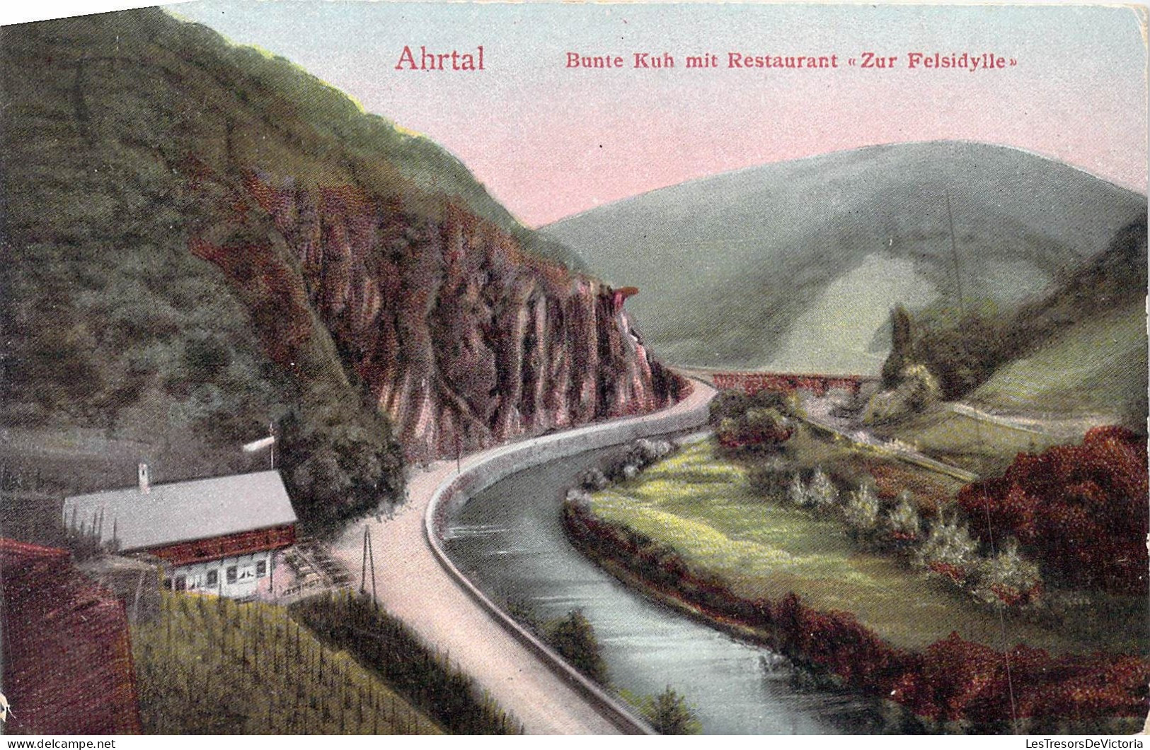 Allamagne -Arthal - Bunte Kuh Mit Restaurant Zurr Felsidylle - Carte Postale Ancienne - Duesseldorf