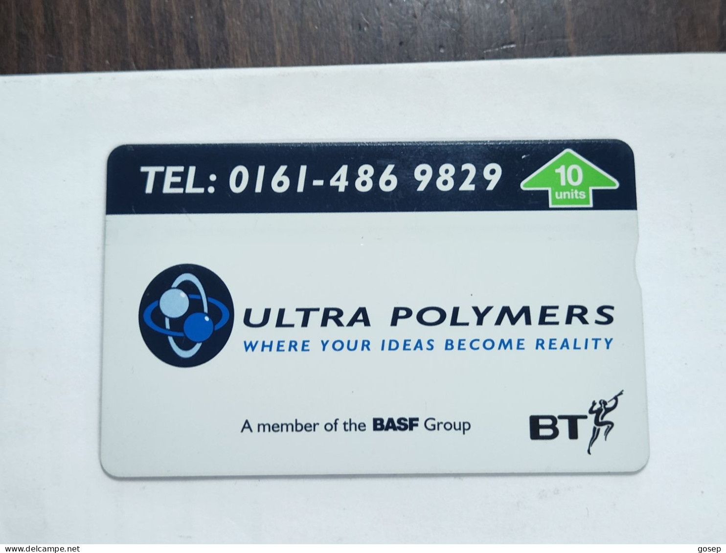 United Kingdom-(BTP337)-ULTRA POLYMERS-(338)-(10units)(510D62813)(tirage-2.500)(Price Cataloge-5.00£-mint) - BT Private