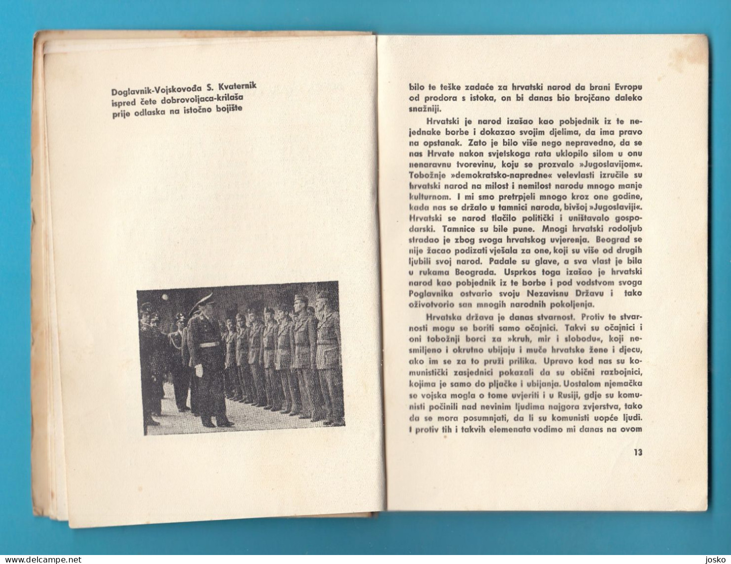 BORBA UDRUŽENE EUROPE NA ISTOKU Croatia (NDH) book - edition on the occasion of the 1941 exhibition * Croatie Kroatien