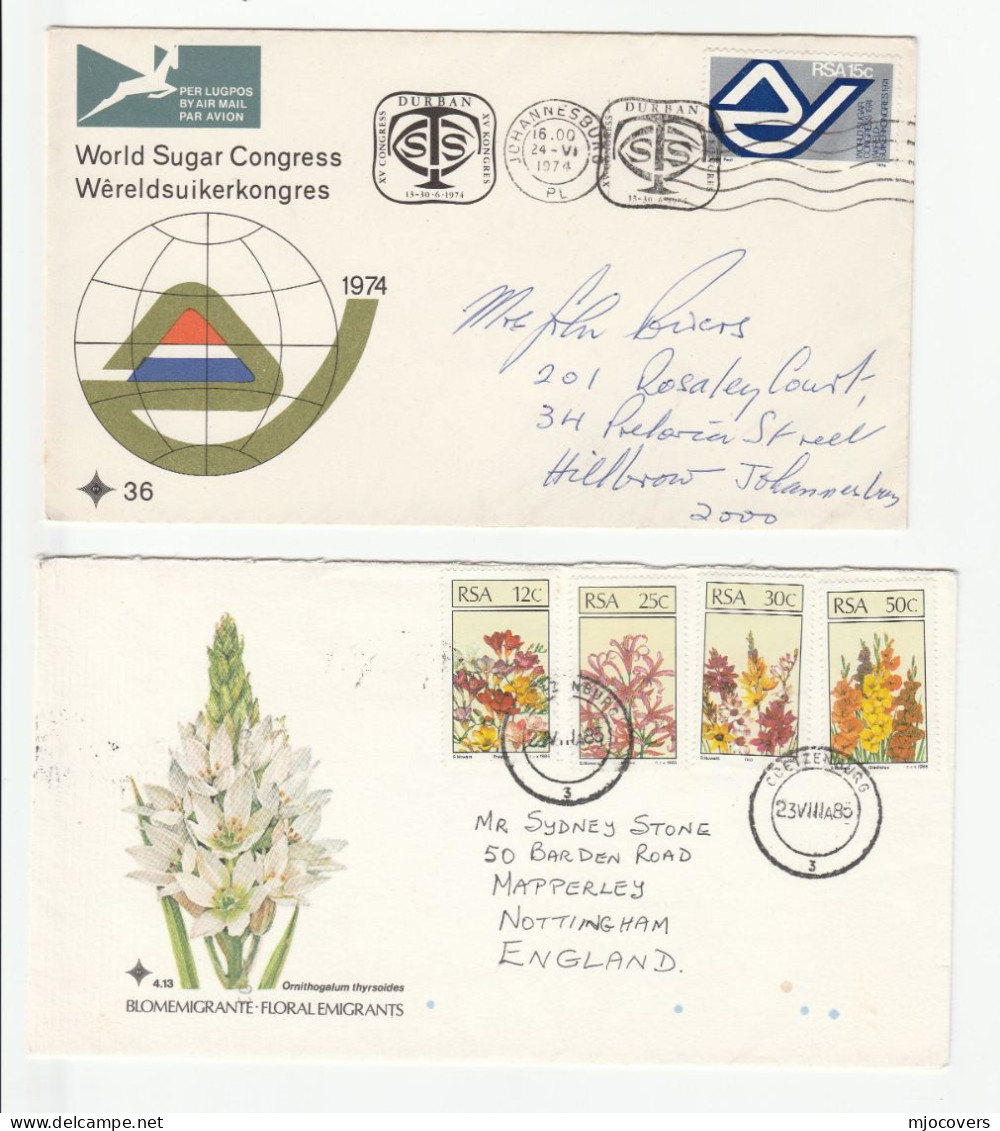 7 FDCs , South Africa (6), SWA (1) FDC Cover Stamps - FDC