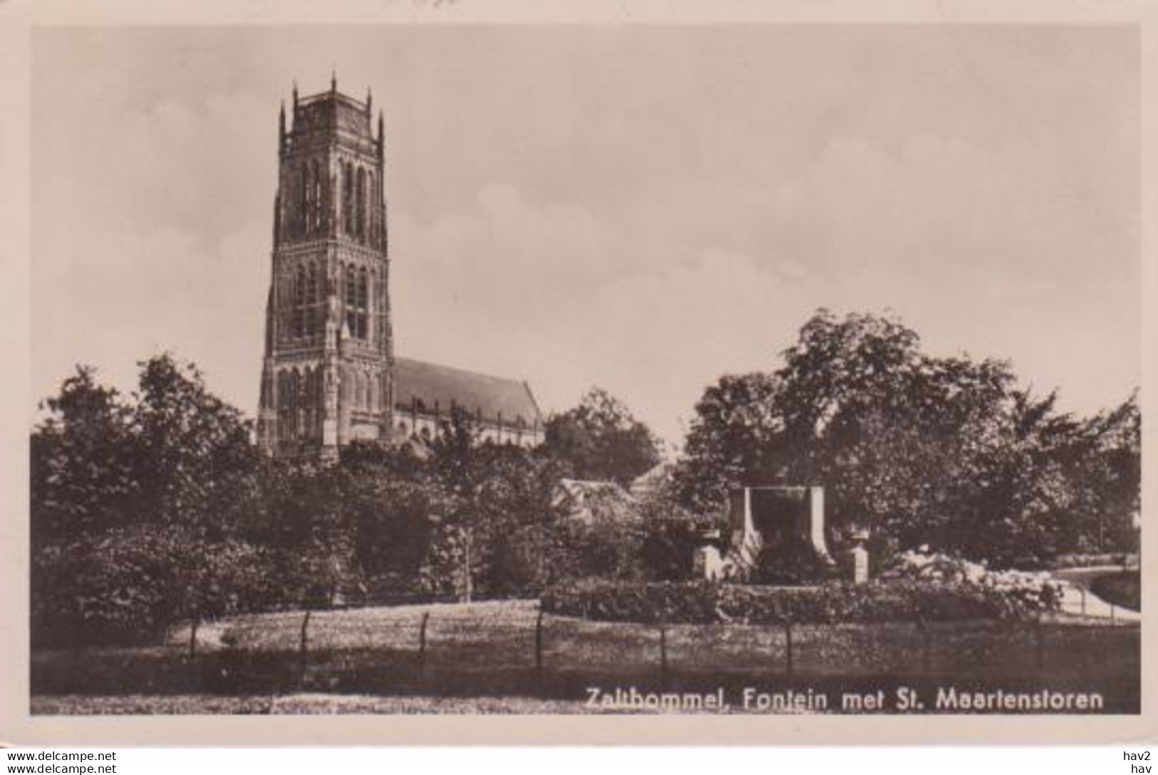 Zaltbommel Fontein, Toren 1949 RY14042 - Zaltbommel