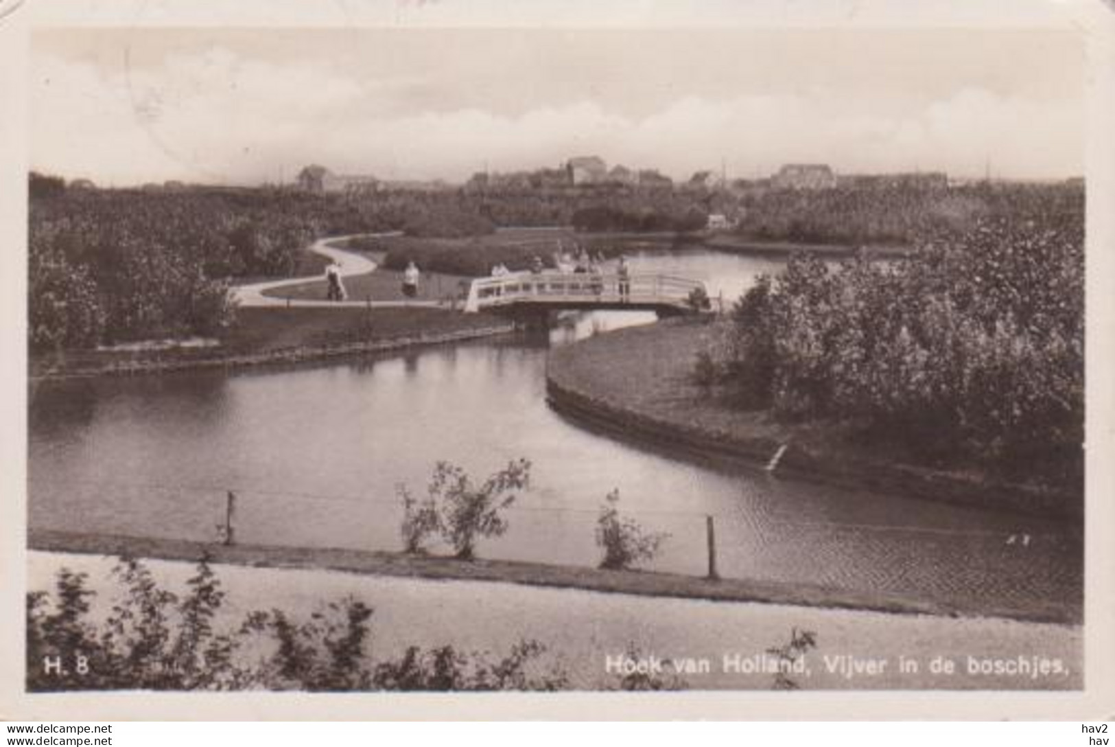 Hoek Van Holland Vijver In Boschjes 1936 RY13616 - Hoek Van Holland