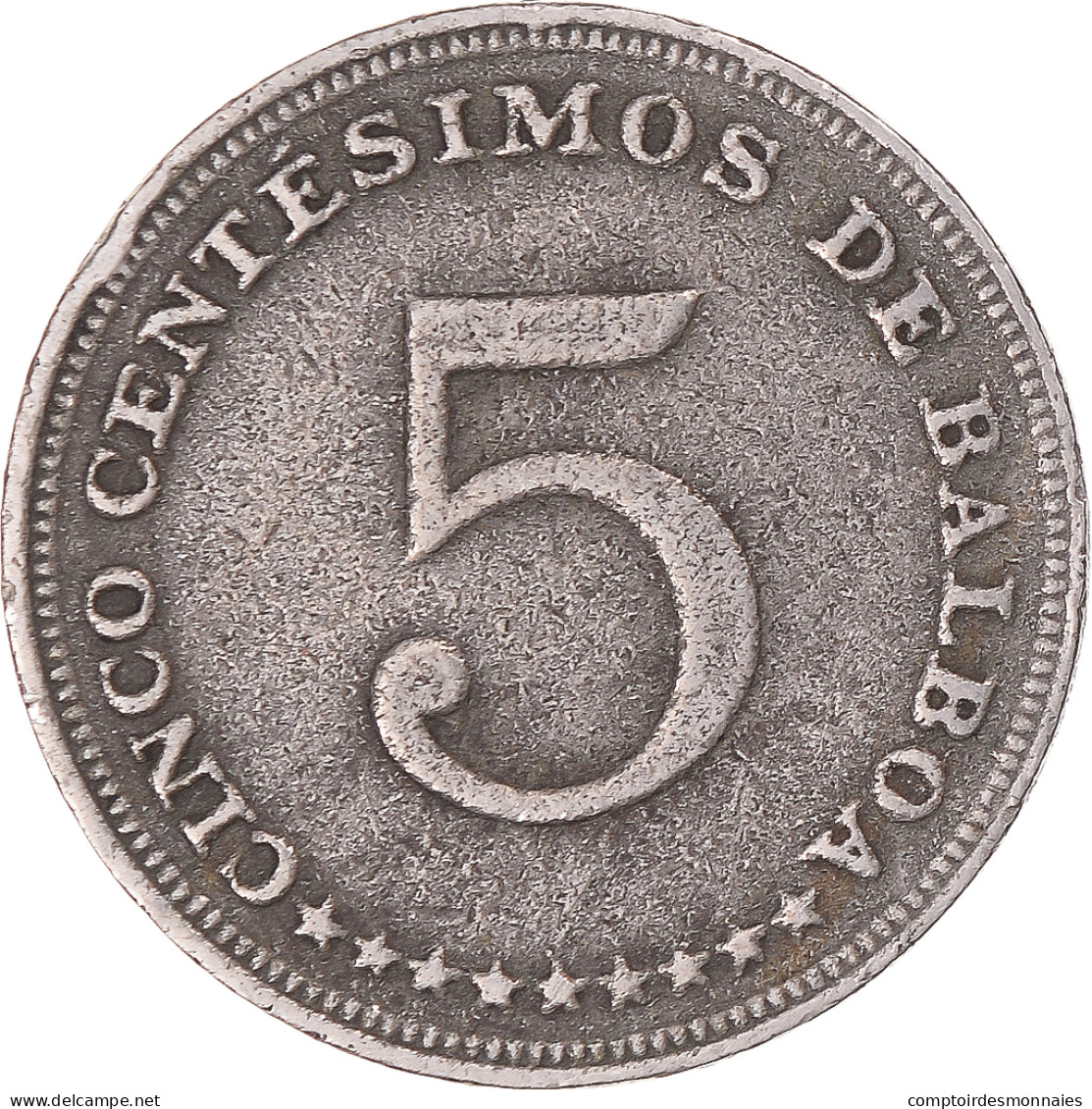 Monnaie, Panama, 5 Centesimos, 1966 - Panama