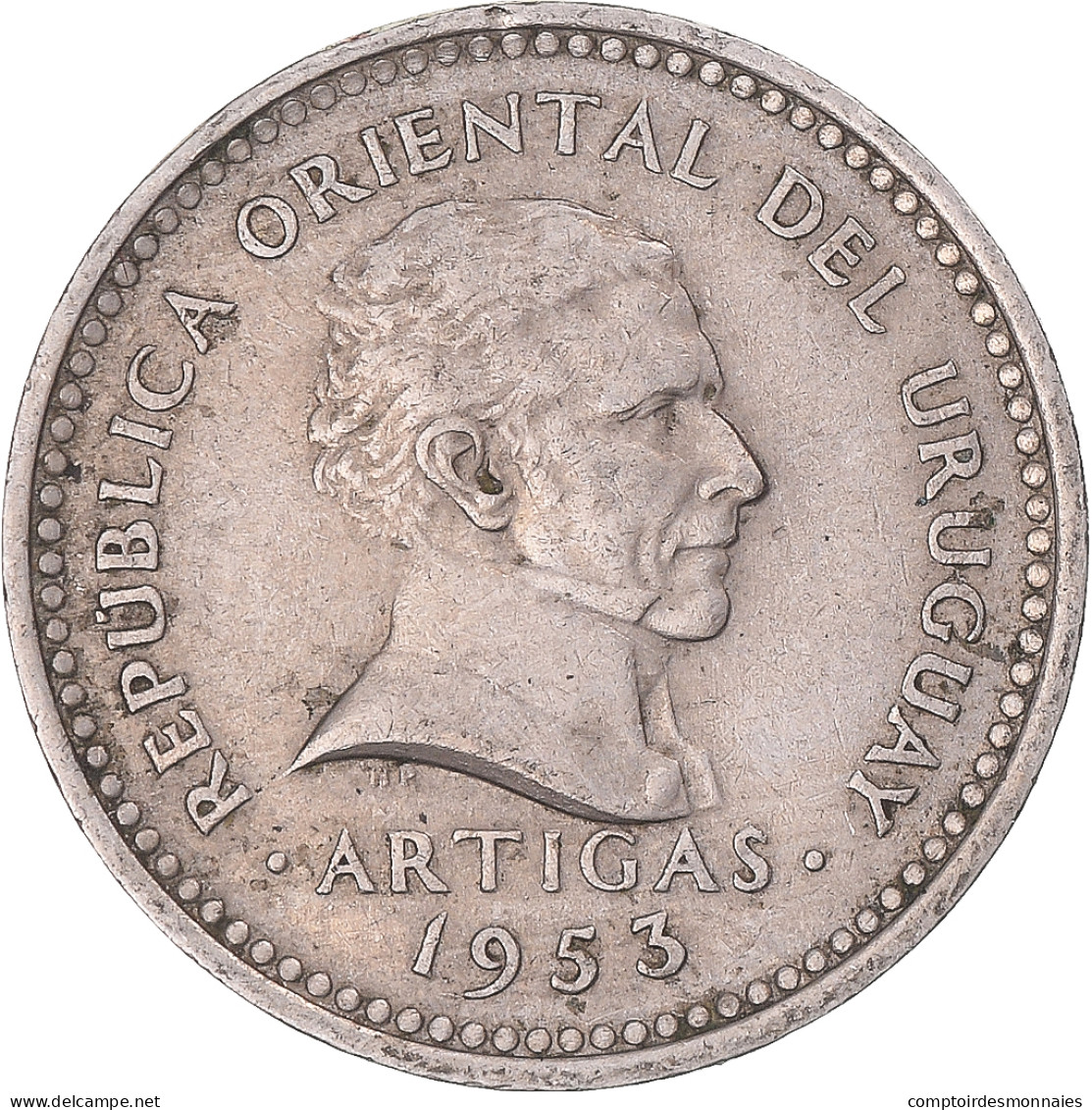 Monnaie, Uruguay, 5 Centesimos, 1953 - Uruguay