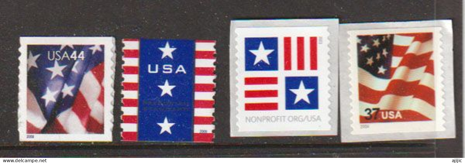 Flags USA (Star-Spangled Banner ) 4 Timbres Neufs ** - Nuevos