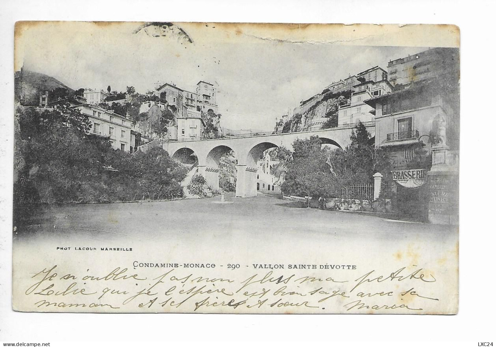 CONDAMINE. MONACO. VALLON SAINTE DEVOTE. - La Condamine