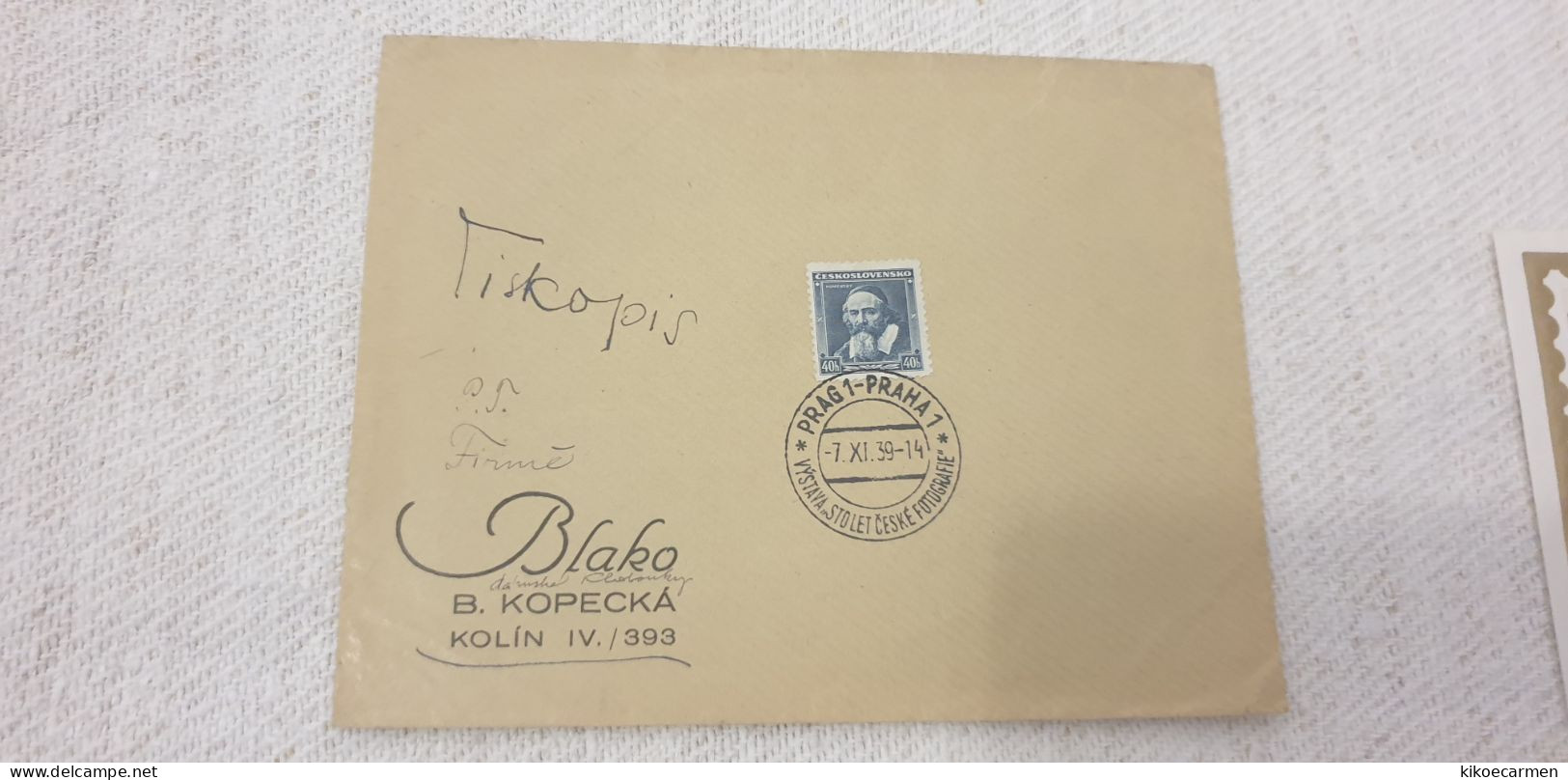 1939 Signed TISKOPIS Blako - Ceske Fotografie Ceskoslovensko Photographie Photo Camera - Photographie