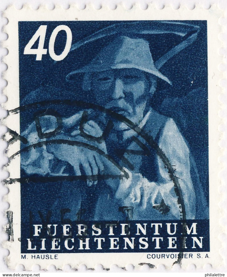 LIECHTENSTEIN - 1951 AGRICULTURE SERIES 40Rp MiNr.295 Oblitéré / Used - Gebraucht