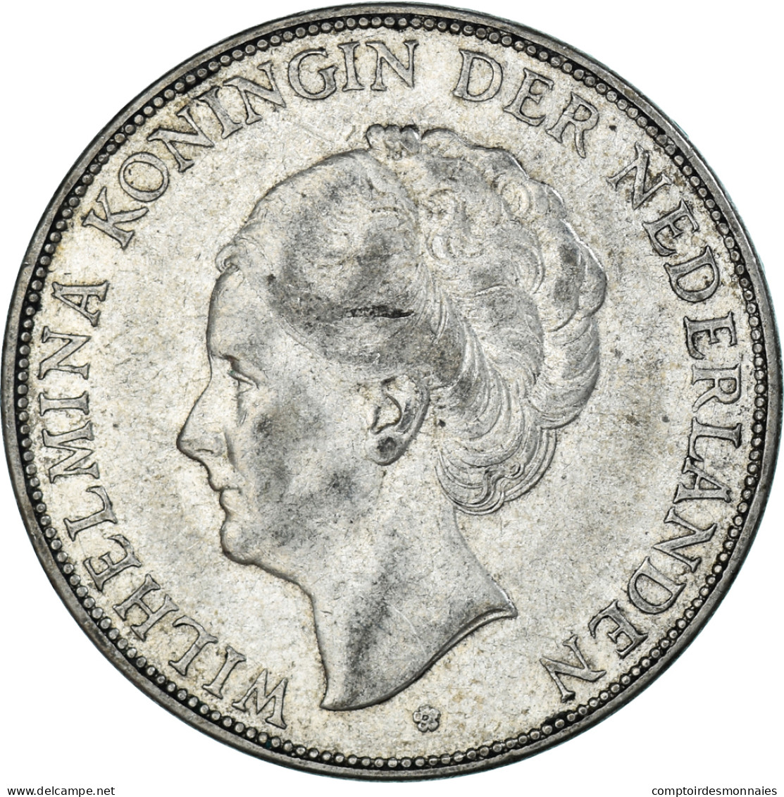 Monnaie, Pays-Bas, Wilhelmina I, 2-1/2 Gulden, 1932, TB+, Argent, KM:165 - 2 1/2 Gulden