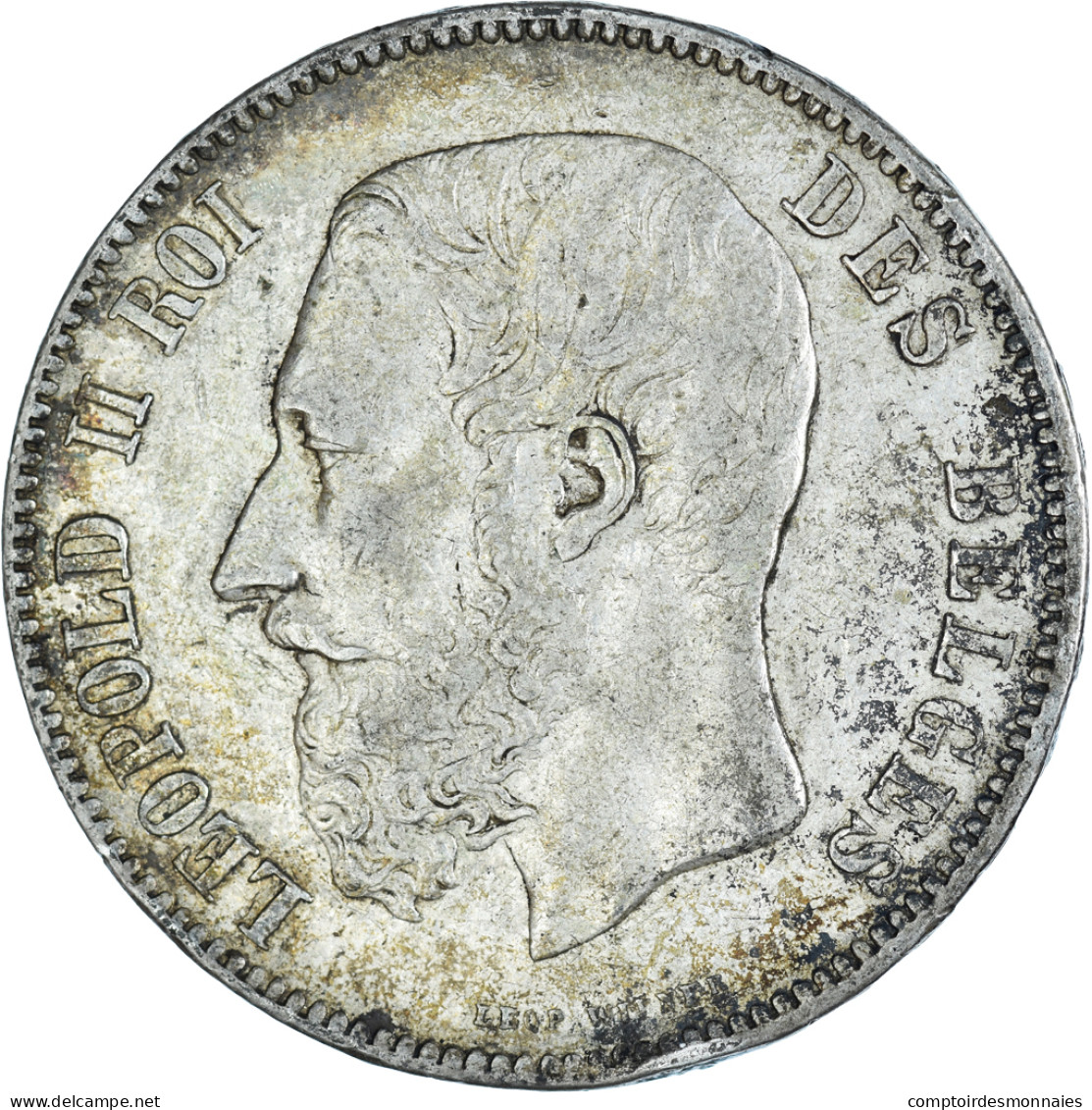 Monnaie, Belgique, Leopold II, 5 Francs, 5 Frank, 1873, Bruxelles, TB+, Argent - 5 Frank