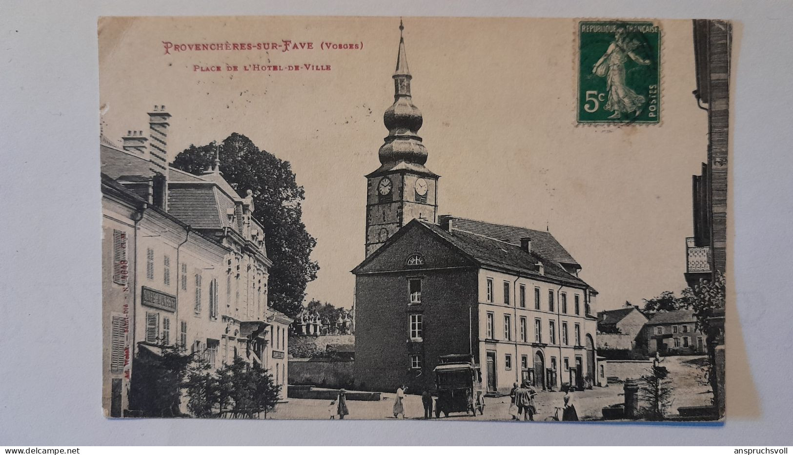 CPA - 88 - PROVENCHERES SUR FAVE - Place De L'Hôtel De Ville - Provencheres Sur Fave