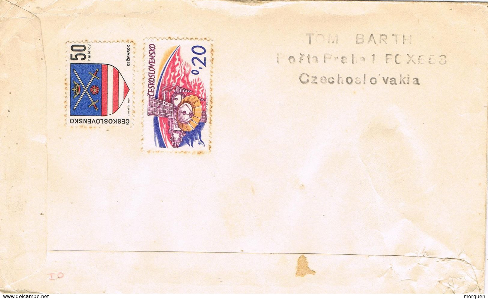 51204. Carta Impresos BRATISLAVA (Checoslovaquia) 1973. Tema SPACE, Espacio - Brieven En Documenten
