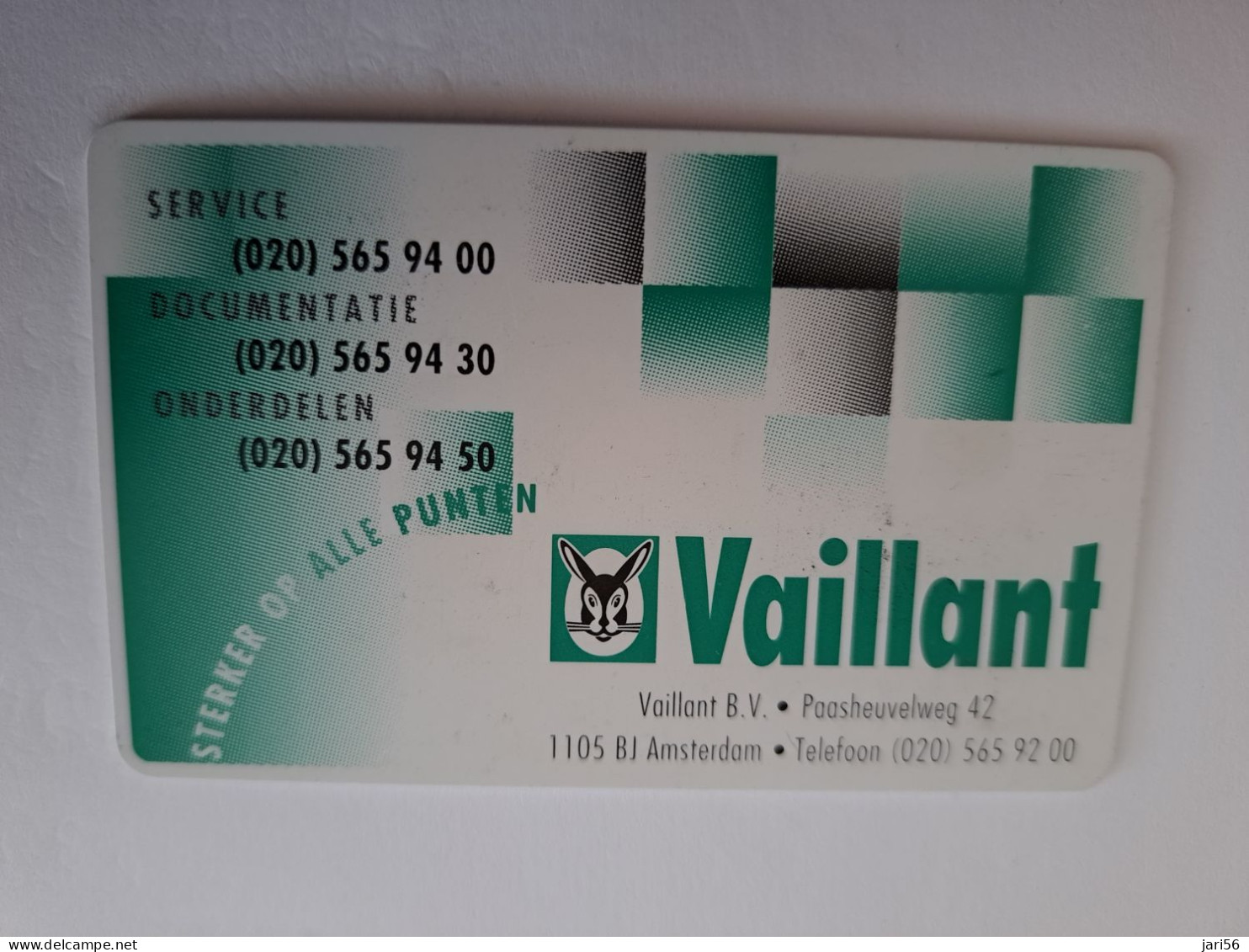 NETHERLANDS / CHIP ADVERTISING CARD/ HFL 2,50  / VAILLANT    /     CRE 167** 14597** - Privées