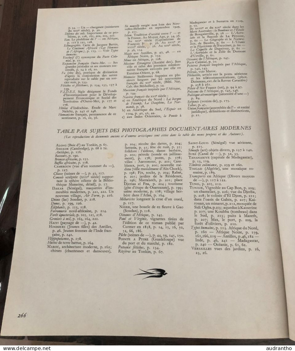 livre de 1950 A VOL D'OISEAU Images françaises d'outre-mer préface Edouard Herriot - éditeurs Alépée & Cie