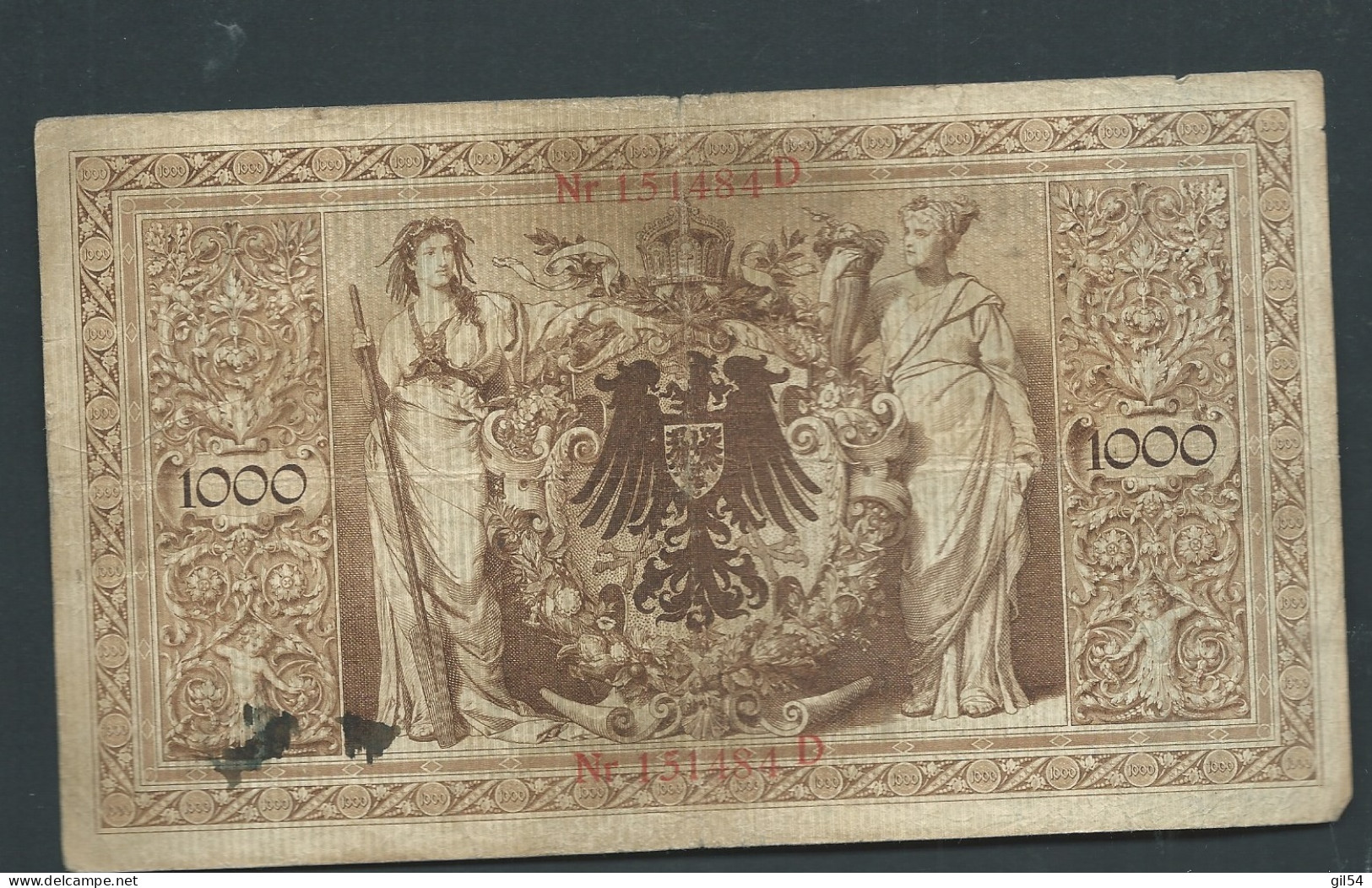 Billet Allemand De 1000 Marks , Berlin Le 10 Octobre 1903  -  Laura 110 - 1000 Mark