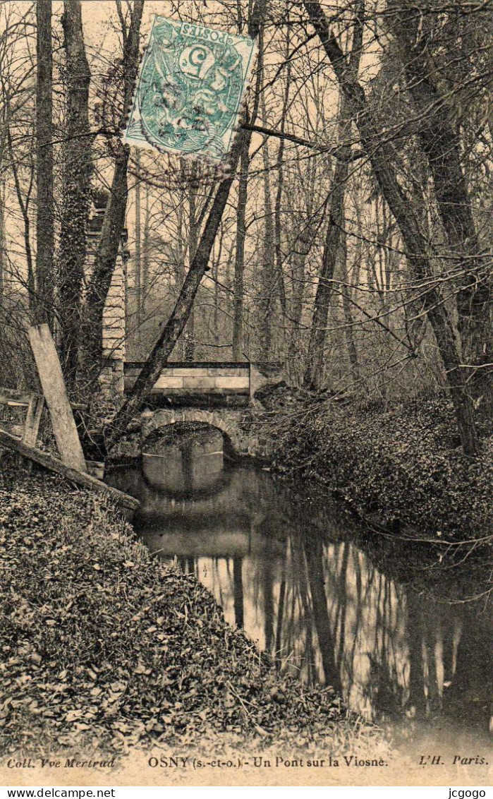 OSNY Un Pont Sur La Viosne - Osny