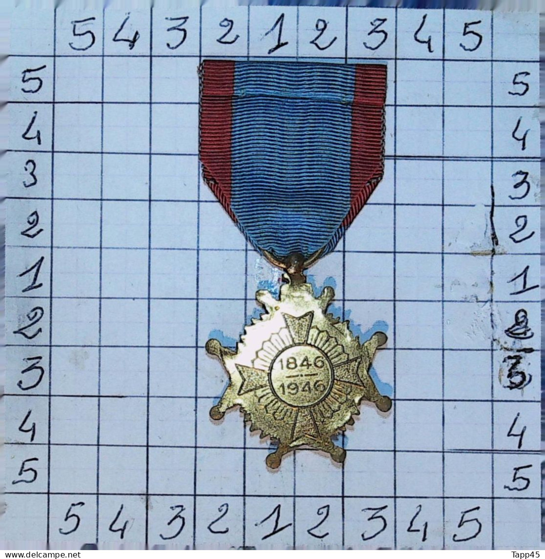 Médaille >Croix du centenaire des Télégraphes > Réf:Cl Belge  Pl 4/ 5