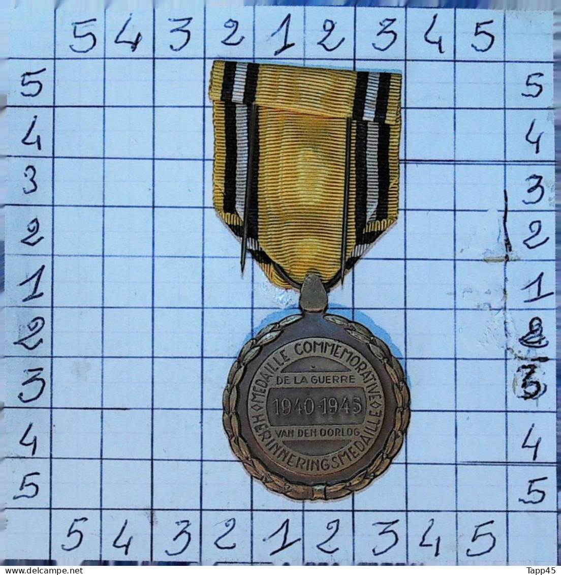 Medaille >Médaille Commémorative Hérinnering > Réf:Cl Belge  Pl 5/ 2