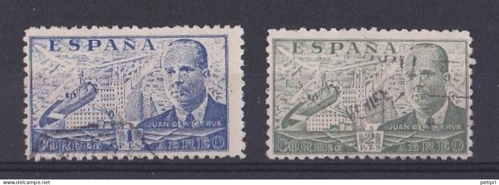 Espagne - Poste Aérienne  Y&T  N °  221  222   Oblitéré - Used Stamps