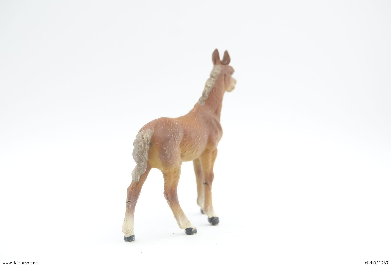 Elastolin, Lineol Hauser, Animals Horse Baby Foal N°4014, Vintage Toy 1930's - Small Figures