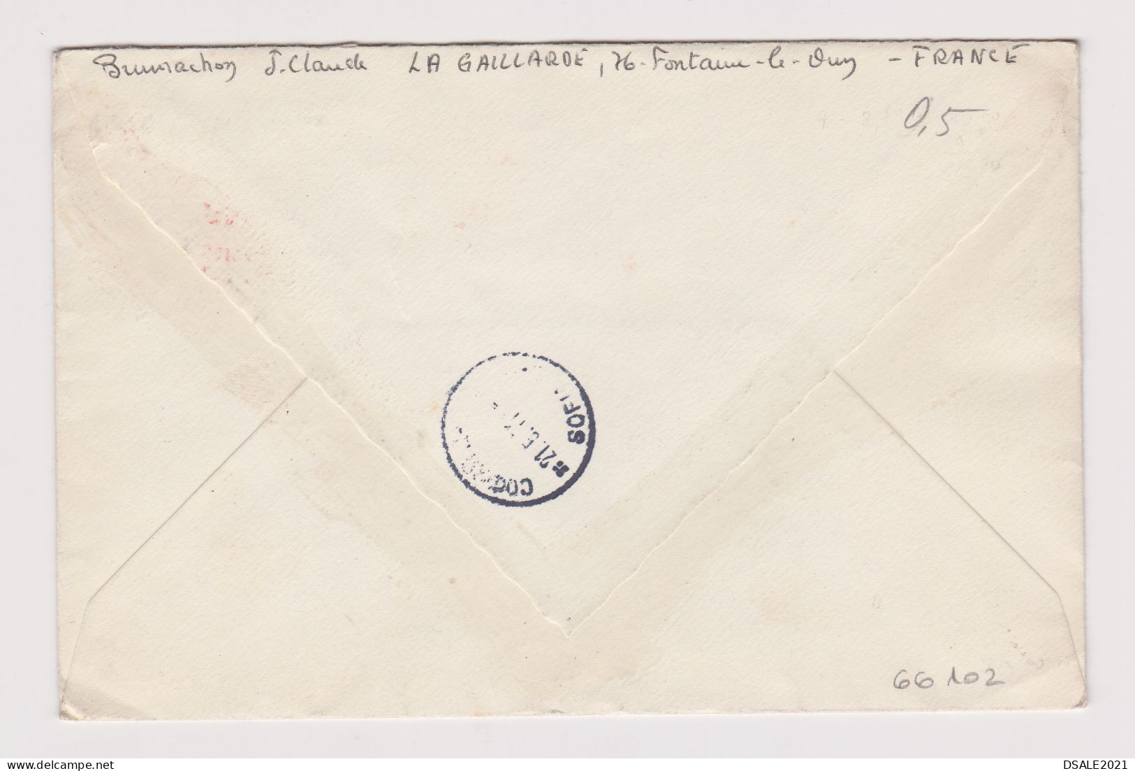 France 1971 Registered Cover Machine EMA METER Stamp YT #1666 / 4x80c. Sent Abroad To Bulgaria (66102) - Covers & Documents