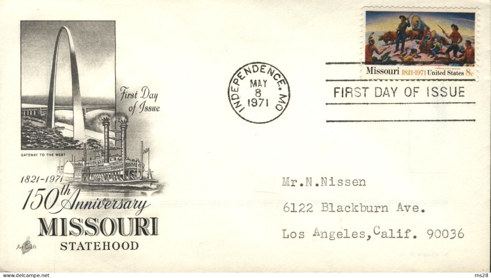 USA FDC Missouri - 1971-1980