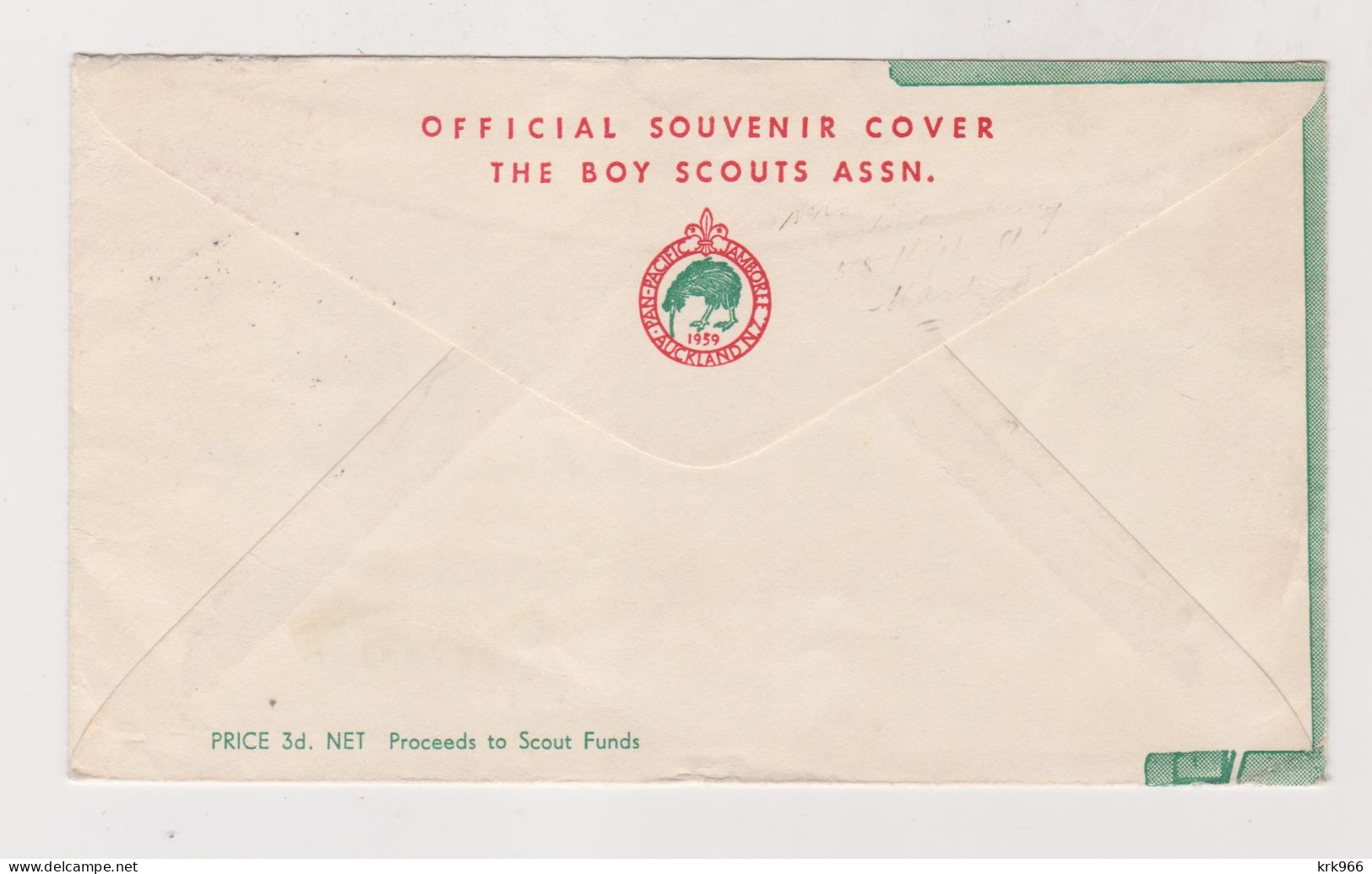 NEW ZEALAND AUCKLAND 1959 BOY SCOUT Nice Cover - Covers & Documents