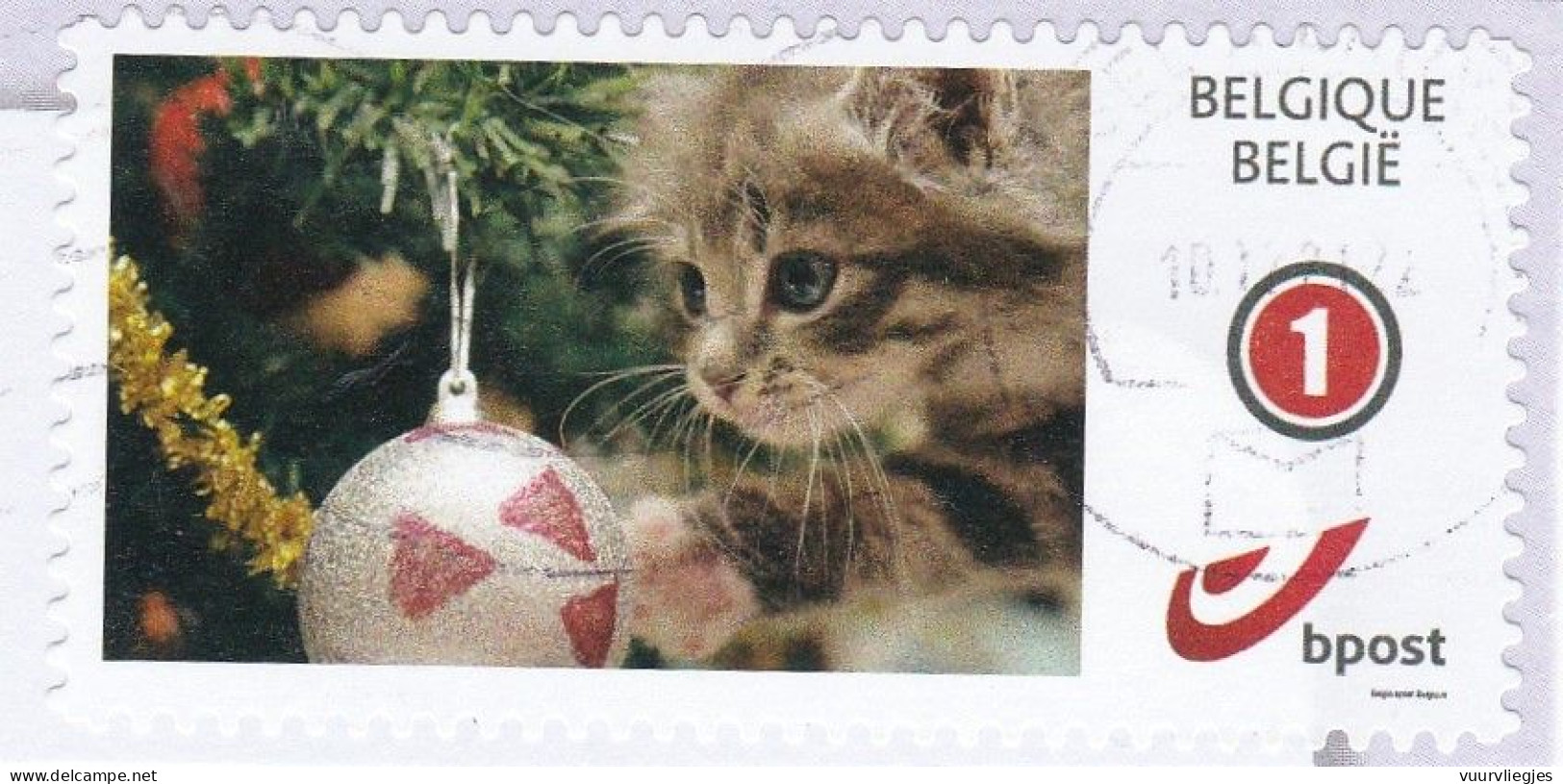 Kitten Met Kerstbal - Used