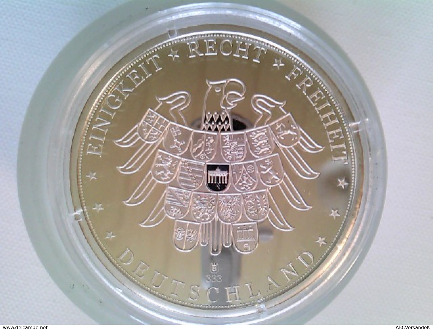 Medaille, Frauenkirche Zu Dresden, 333/1000 Silber, Ca. 40 Mm - Numismática