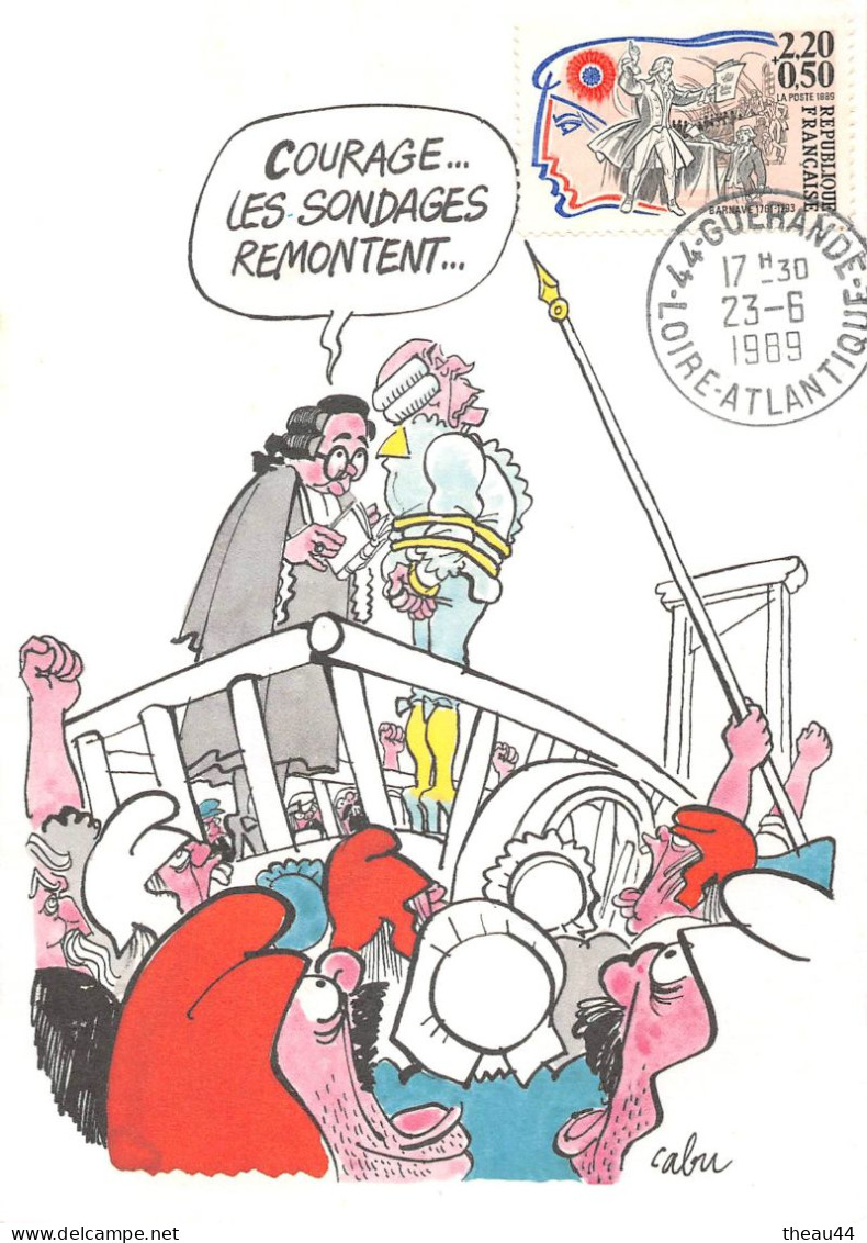 Lot De 13 Cartes Du Bicentenaire De La Révolution Française En 1989  - Illustrateurs (CABU, LOUP) Oblitérations, Timbres - Loeffler