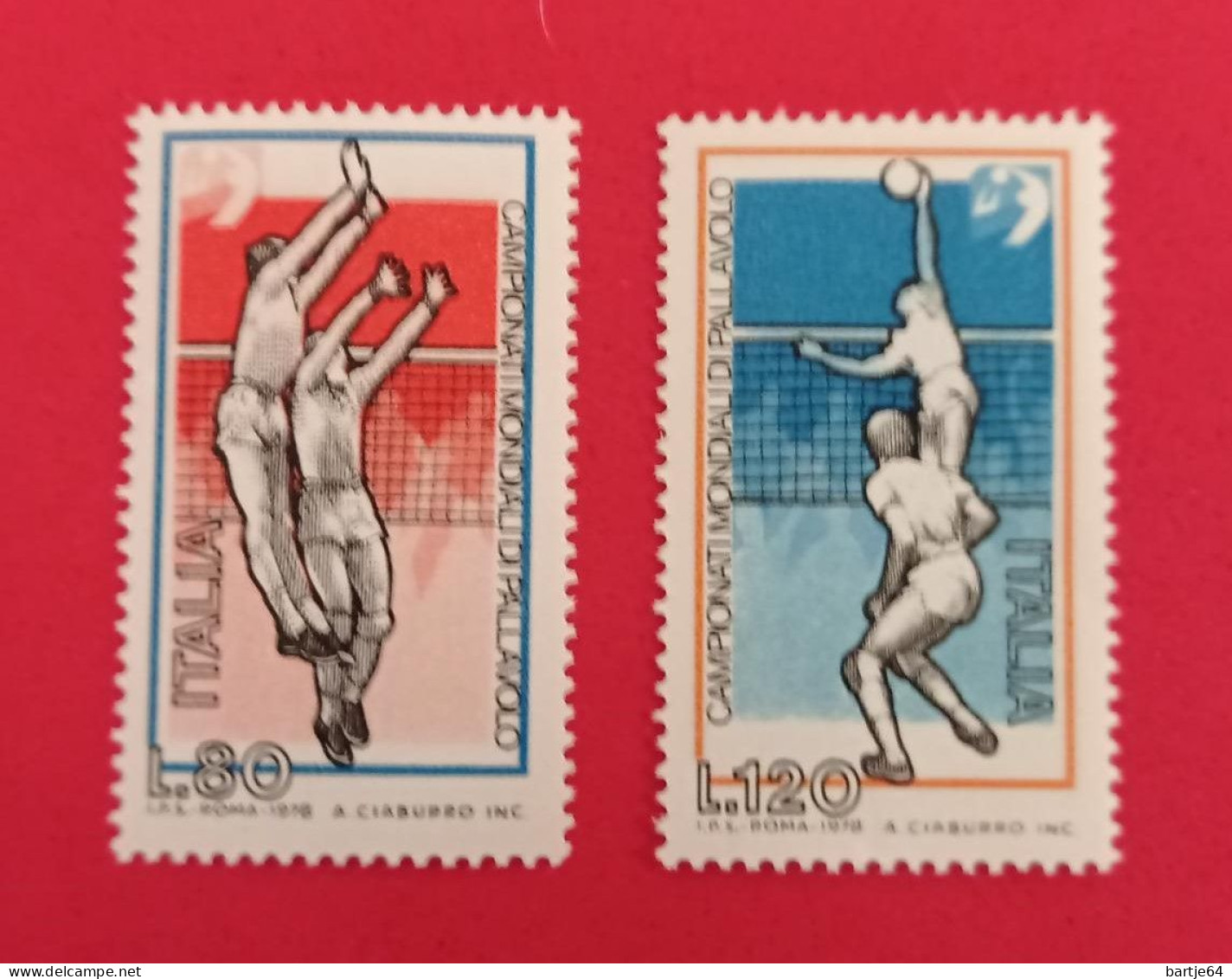 1978 Italy - Serie Postfris - Volleybal