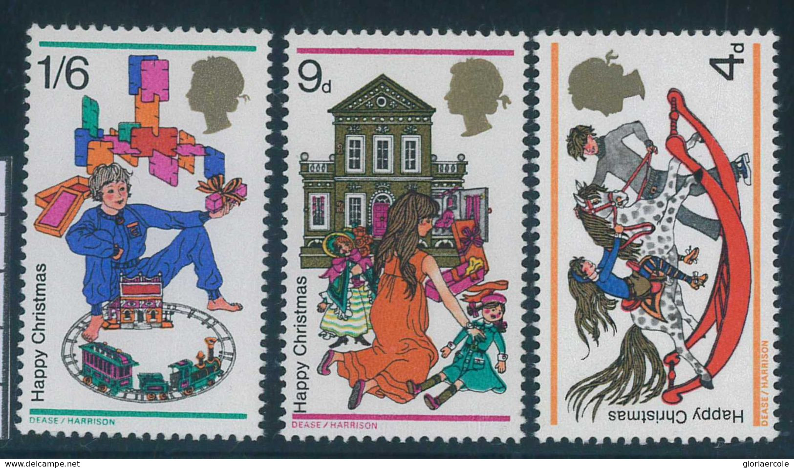 P0777 - GB - STAMPS - SG # 775/77 -  PHOSPHOR MISSING!   MNH Toys TRAINS Dolls - Abarten & Kuriositäten